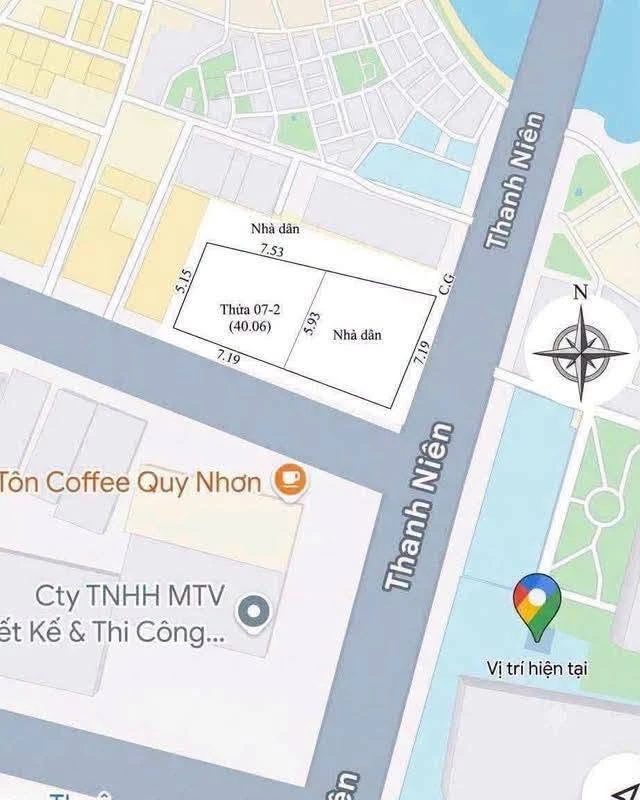 Bán lô đất 40m² đường Thanh Niên, Quy Nhơn - Ảnh thu nhỏ 3