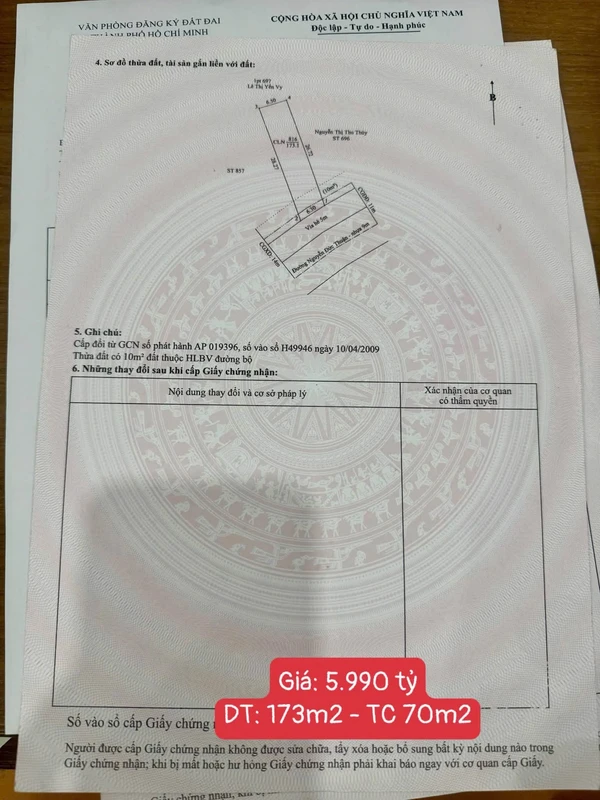 Bán đất mặt tiền kinh doanh 175m2 Nguyễn Đức Thuận, Bình Dương