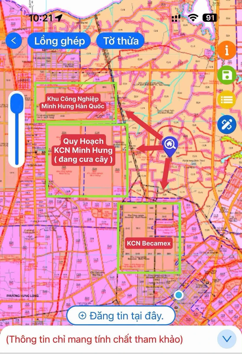 Bán đất đường Minh Thành 250m² (40m² thổ cư) 470 triệu Bình Dương - Ảnh thu nhỏ 2