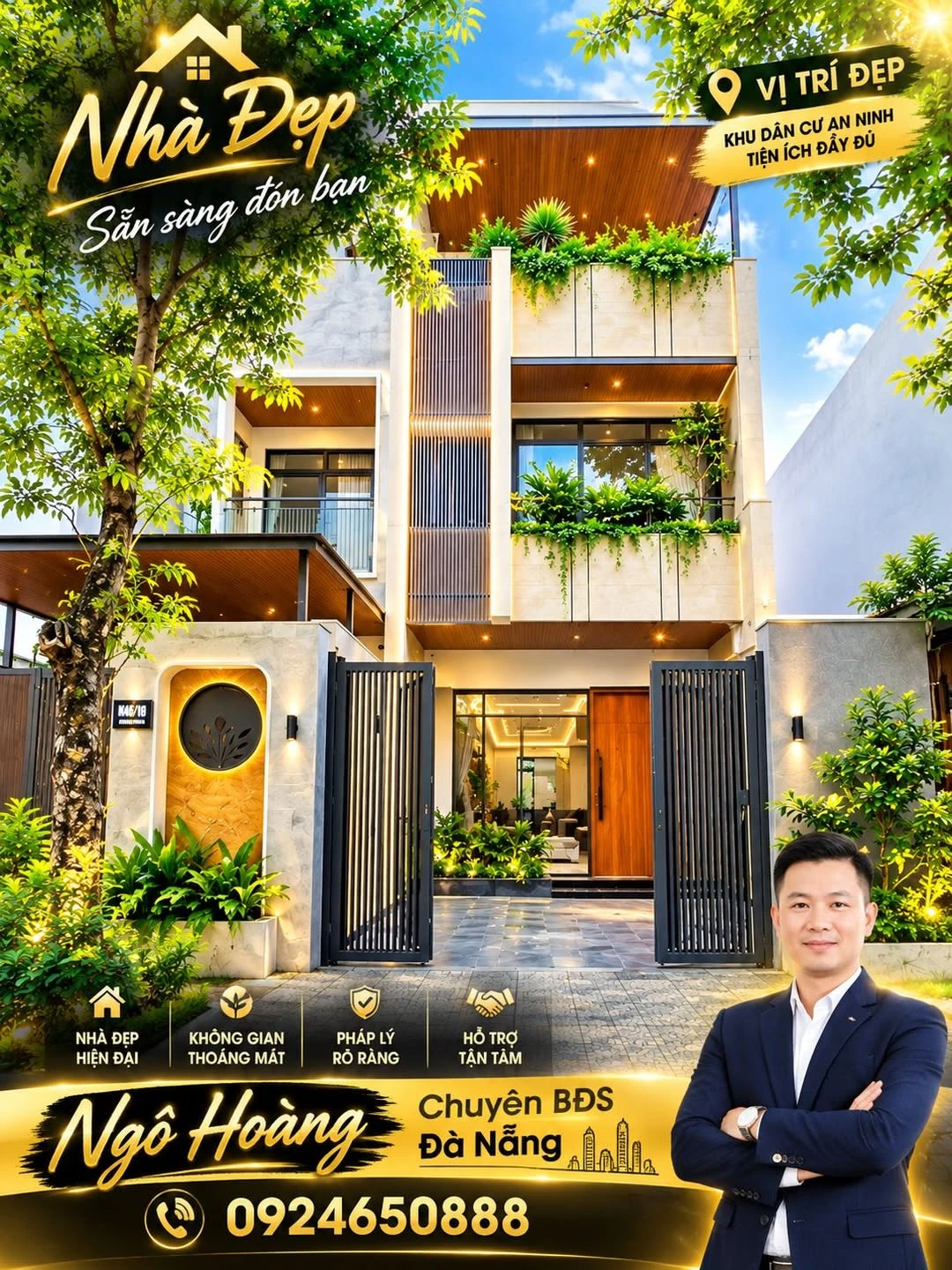 Bán nhà 3 tầng 100m2 Hòa Xuân Đà Nẵng - Ảnh 1