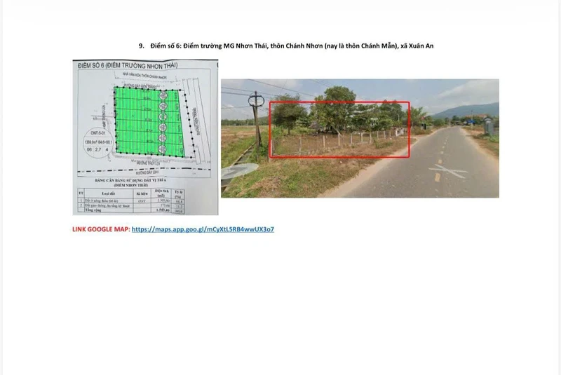 Bán lô đất 227m2 mặt đường nhựa thôn Nhơn Thái, Cát Nhơn giá 595 triệu