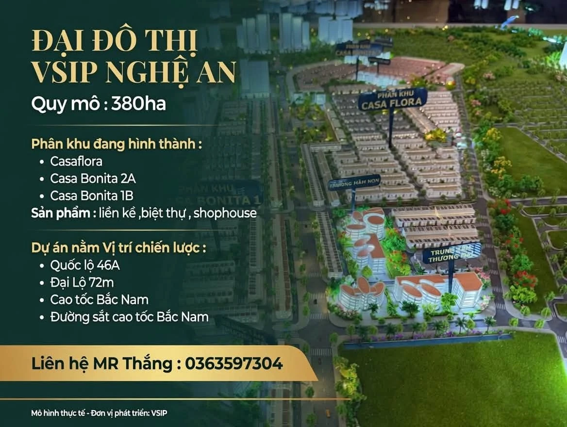 Bán nhà phố Bonita 2A VSIP Nghệ An 260m² 5 tỷ - Ảnh thu nhỏ 3