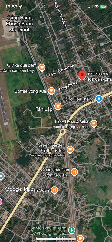 Bán đất 7x23m trục chính cổng chào Thôn 8 Hòa Thắng, Phường Tân Lập, Buôn Ma Thuột