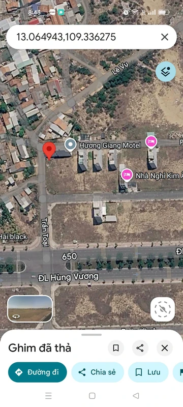 Bán đất 450m² mặt tiền Trần Toại, Tuy Hoà, 6 tỷ