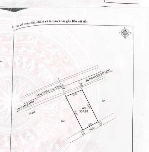 Bán lô đất 2 mặt tiền 307,95m2 Mai Xuân Thưởng, Đà Lạt 15,5 tỷ
