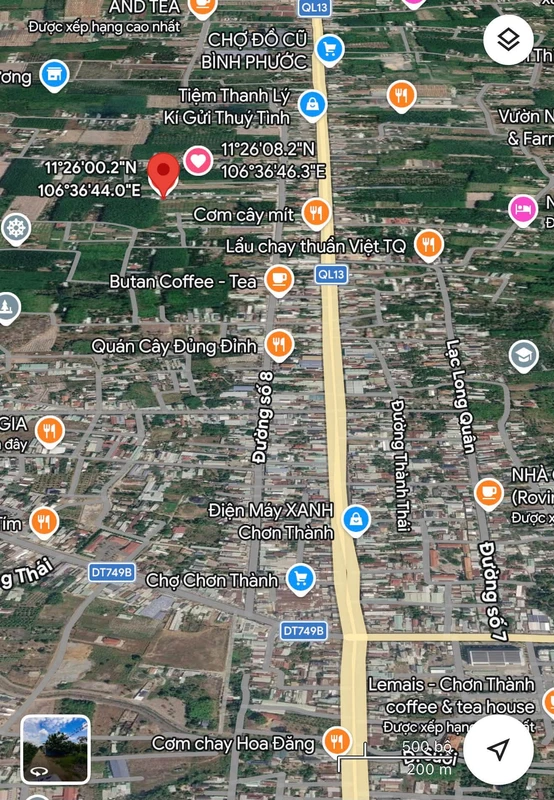 Bán đất Chơn Thành 50m² gần đường số 8 giá 4xx triệu