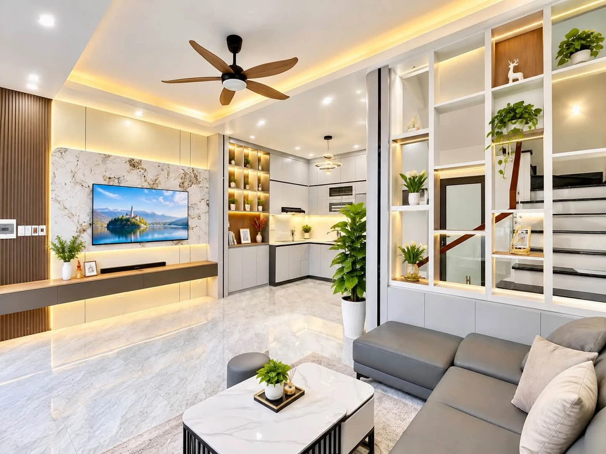 Bán nhà 4 tầng 46m2 lô góc, 4 phòng ngủ, sân để xe, Hồ Sen - Miếu Hai Xã - Ảnh 1