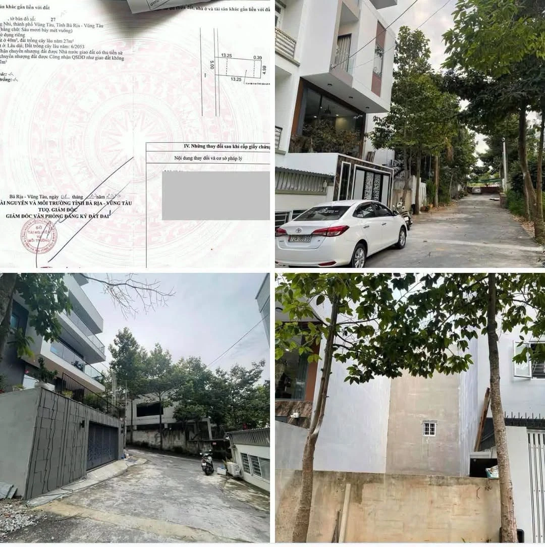 Bán đất 55m² 2 mặt tiền Vĩ Ba, Vũng Tàu - Ảnh 1