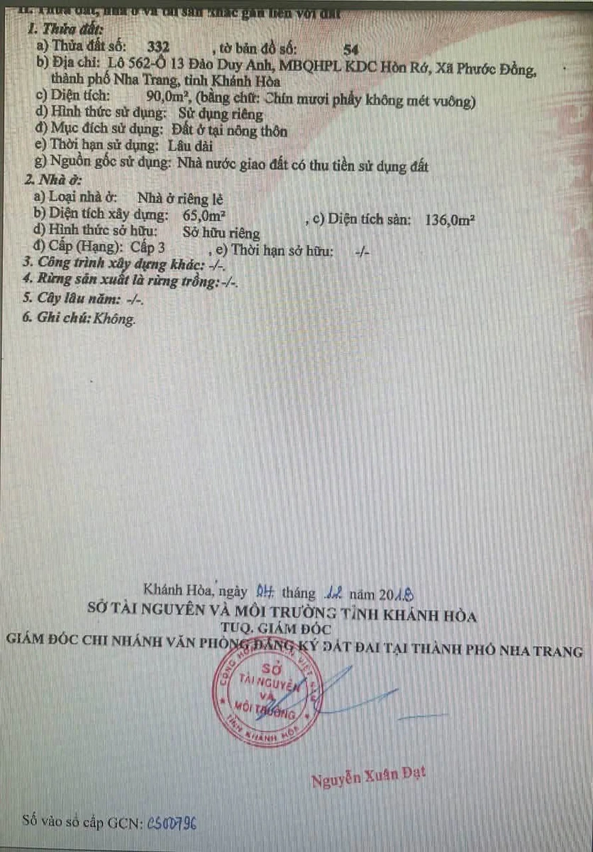 Bán nhà mặt đường Đào Duy Anh Nha Trang 90m2 - Ảnh thu nhỏ 2
