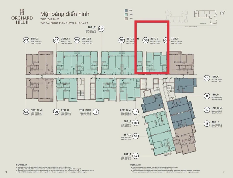 Chuyển nhượng căn hộ 2PN 93m2 view hồ Orchard Hill giá 3,95 tỷ