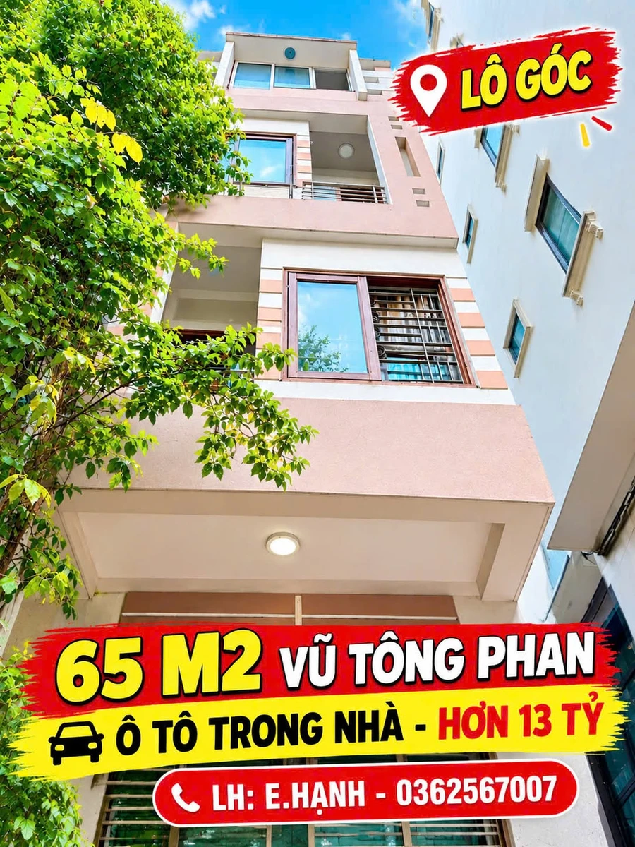 Bán nhà 65m² 4PN Vũ Tông Phan, giá hơn 13 tỷ - Ảnh 1