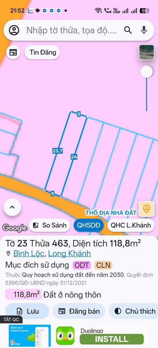 Bán đất nền Bình Lộc Long Khánh 115m² 1.2 tỷ sổ riêng - Ảnh thu nhỏ 2