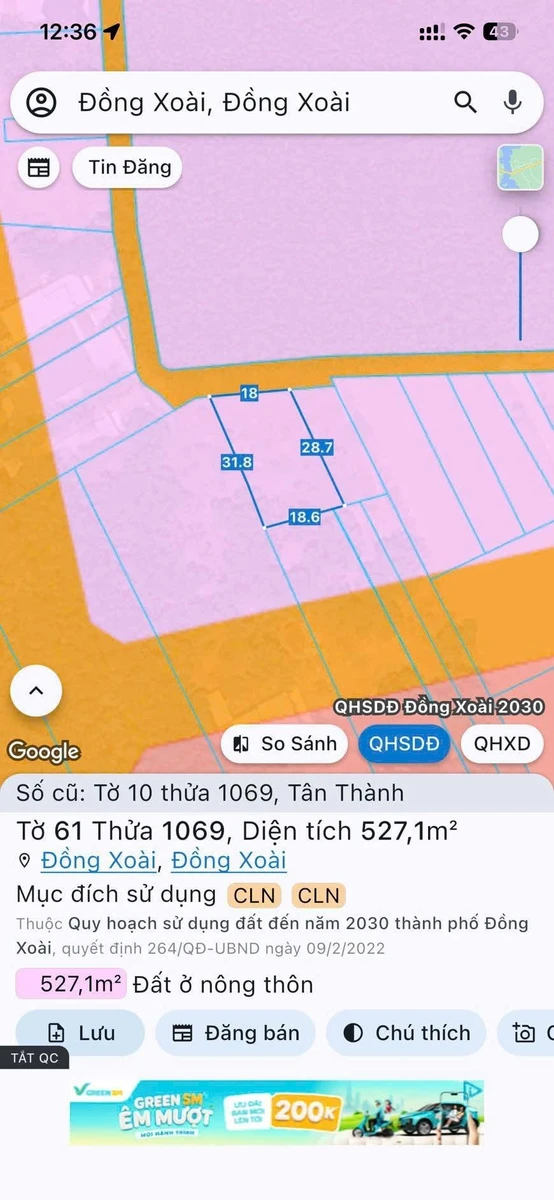 Bán đất gần chợ Tân Thành Nhà Bè, 522m² chỉ 1,1 tỷ - Ảnh thu nhỏ 4