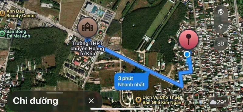 Bán đất hẻm 10m Trường Chinh Tây Ninh, 100m², 1.5 tỷ
