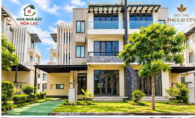 Bán biệt thự 3 tầng 276m² Phú Cát City Hòa Lạc - Ảnh 1