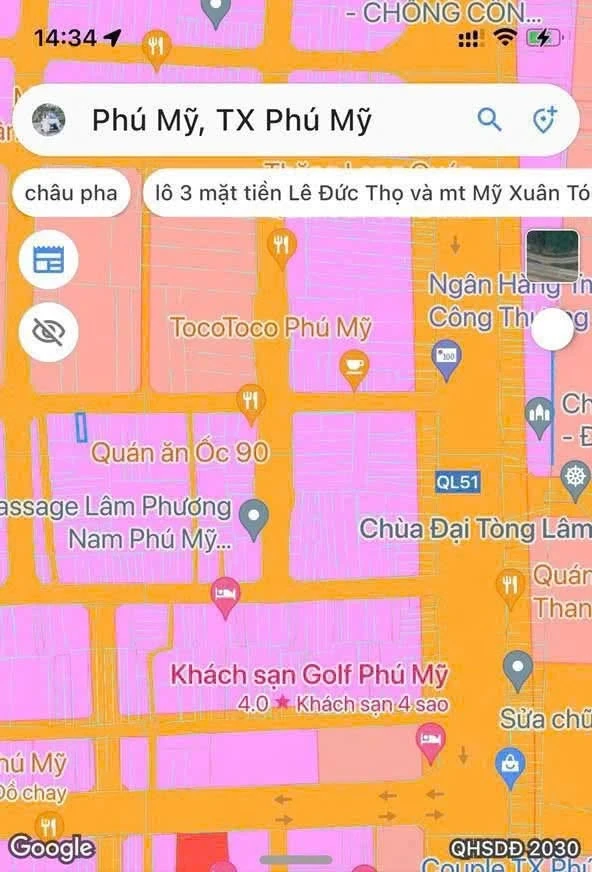 Bán đất Phú Mỹ 540m² mặt đường Ngô Gia Tự 3 tỷ - Ảnh thu nhỏ 3