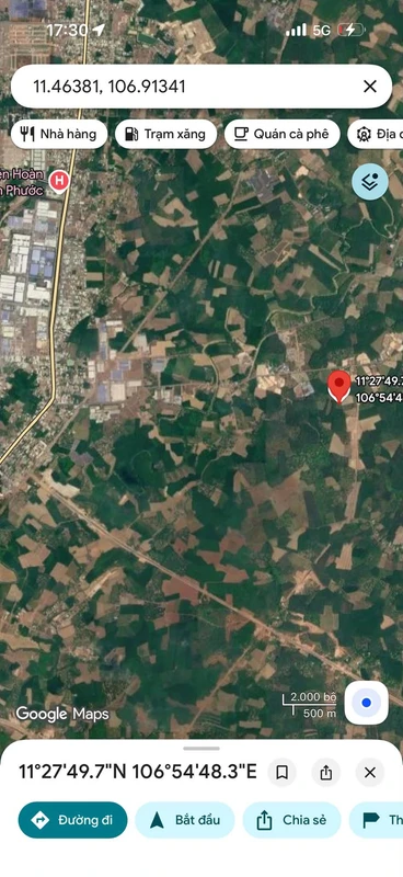 Bán lô đất 2500m² mặt tiền 50m Đông Phú