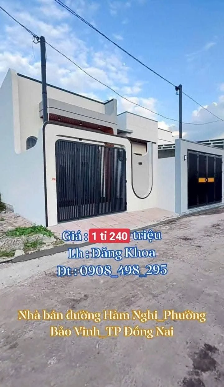 Bán nhà mới xây 5x19m, sổ hồng riêng, giá 1,24 tỷ tại Phường Bảo Vinh, Đồng Nai - Ảnh 1