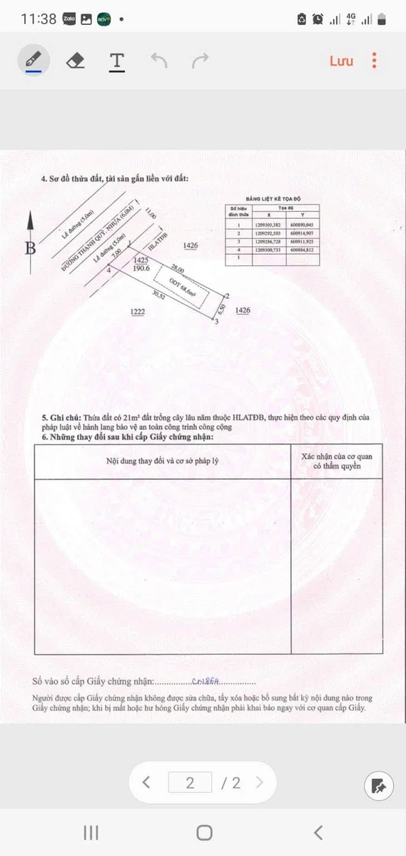 Đất mặt tiền Thạnh Quý 203m² giá trên 4 tỷ - Ảnh thu nhỏ 2