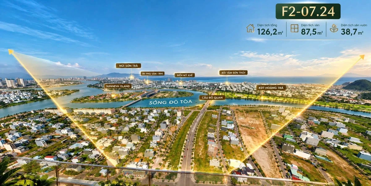 Bán căn hộ sân vườn 3PN 126m2, view pháo hoa, Đà Nẵng - Ảnh thu nhỏ 2