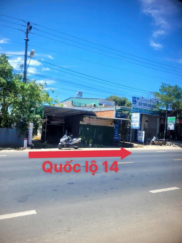 Bán đất thổ cư hơn 1 sào mặt tiền Quốc Lộ 14, Xã Hoà Khánh, Buôn Ma Thuột