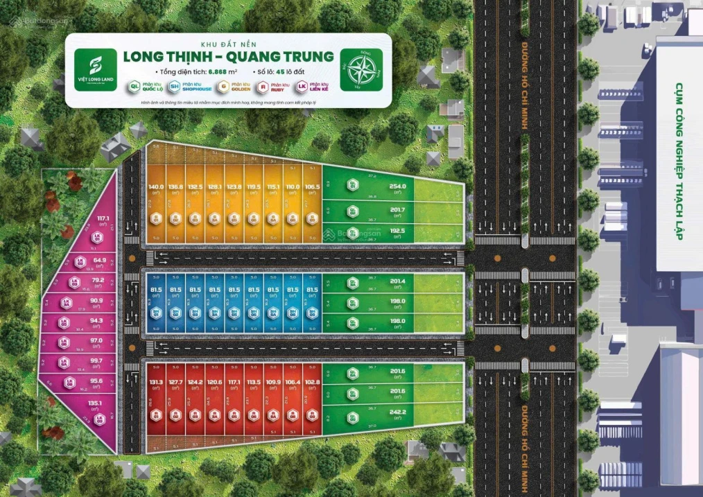 Bán đất mặt tiền đường Hồ Chí Minh, giá siêu hời 8,9 triệu/m2. Sát CCN Thạch Lập và CCN Cẩm Châu - Ảnh thu nhỏ 2