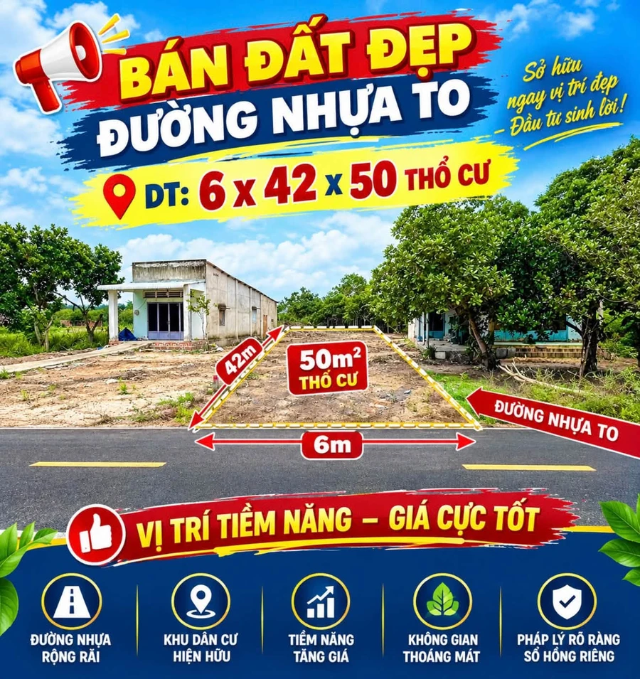 Bán đất thổ cư 12.600m² mặt tiền đường Đồng Nai hơn 1 tỷ - Ảnh thu nhỏ 4