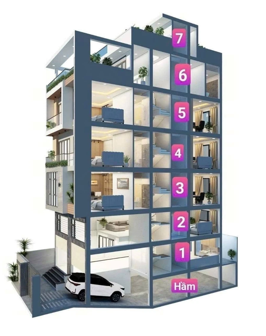 Bán nhà 4 tầng 105m² Lê Quang Định Bình Thạnh 16 tỷ - Ảnh thu nhỏ 5