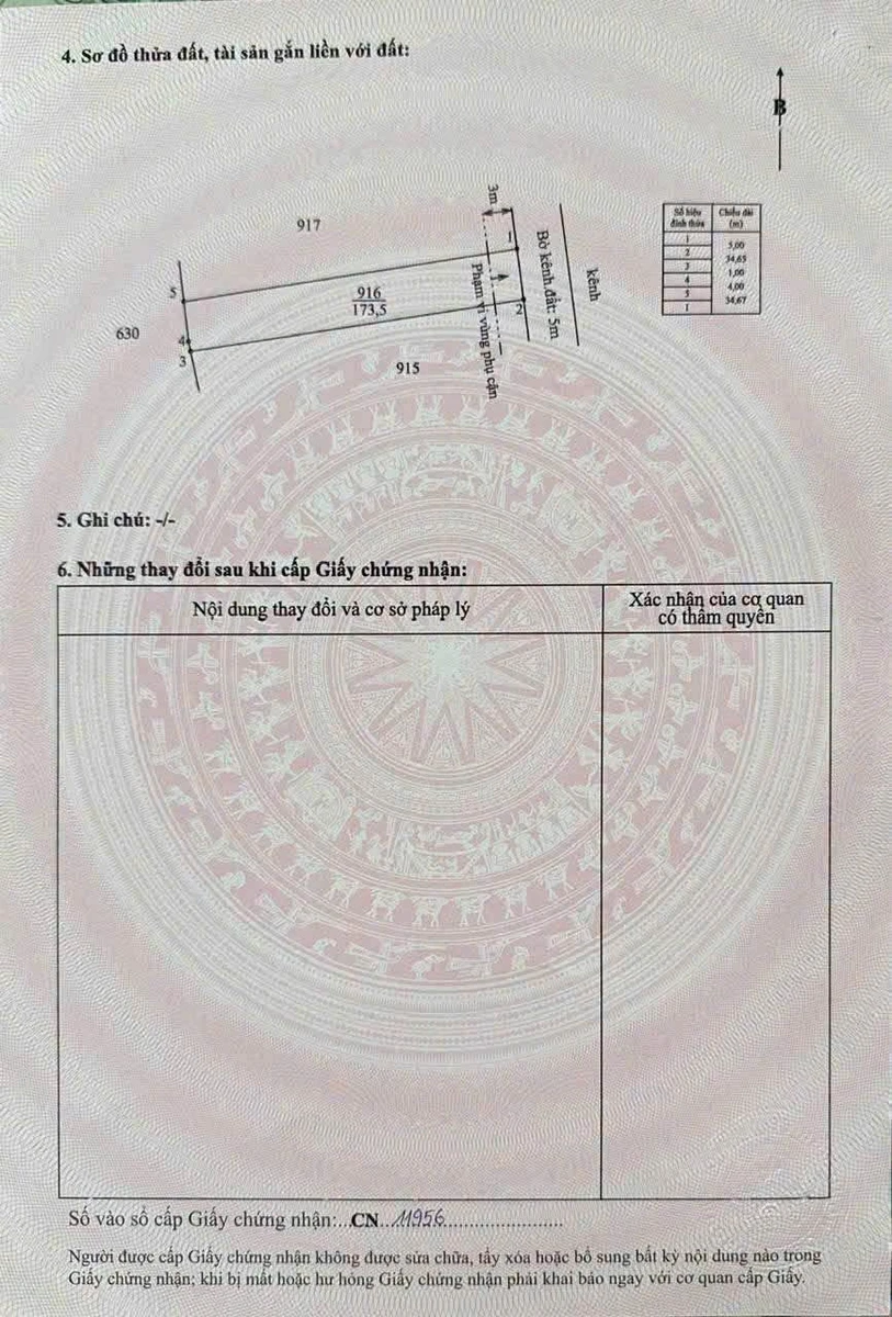 Bán đất thổ cư mặt tiền đường đan 5x35m, sổ hồng riêng, giá 690 triệu tại Vĩnh Công, Tây Ninh - Ảnh thu nhỏ 5