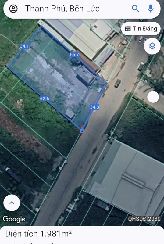 Bán đất mặt tiền Nguyễn Hữu Trí 1800m² Tây Ninh 42.5 tỷ