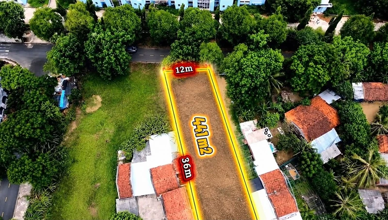 Bán lô đất 441m² làm kho xưởng sau bệnh viện Phú Hoà 1