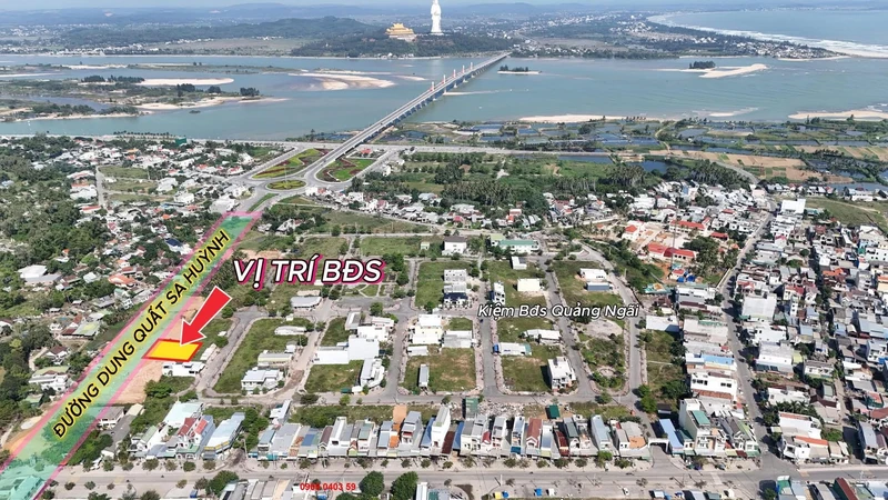 Bán đất mặt tiền đường ven biển Dung Quất Sa Huỳnh 120m2, giá 2,25 tỷ, Nghĩa Phú, Quảng Ngãi