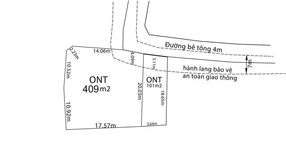 Bán đất thổ cư 409m² giá 650 triệu gần trường học, Tân Trụ - Ảnh thu nhỏ 3