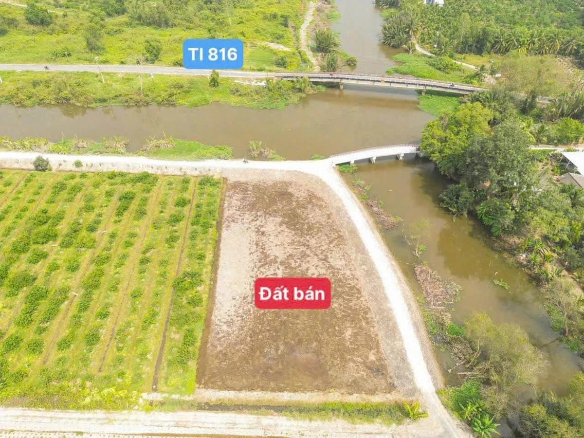Bán đất thổ cư 110m² mặt tiền kênh Ba Vồn Lớn, Bến Lức, Long An - Ảnh thu nhỏ 2
