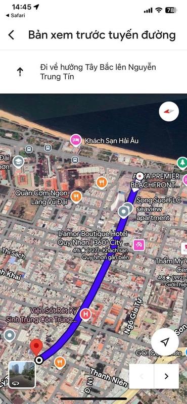 Bán nhà mặt tiền 95,6m² Lý Thái Tổ Quy Nhơn, 9,39 tỷ