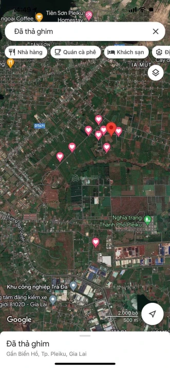 Cần bán lô đất rộng 15.437m2 tại xã Biển Hồ, mặt tiền rộng 120m. LH 0866 797 *** - Ảnh 1
