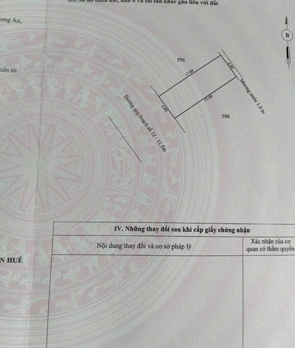 Bán đất kQH Hương An 102m2, Huế 1.5 tỷ