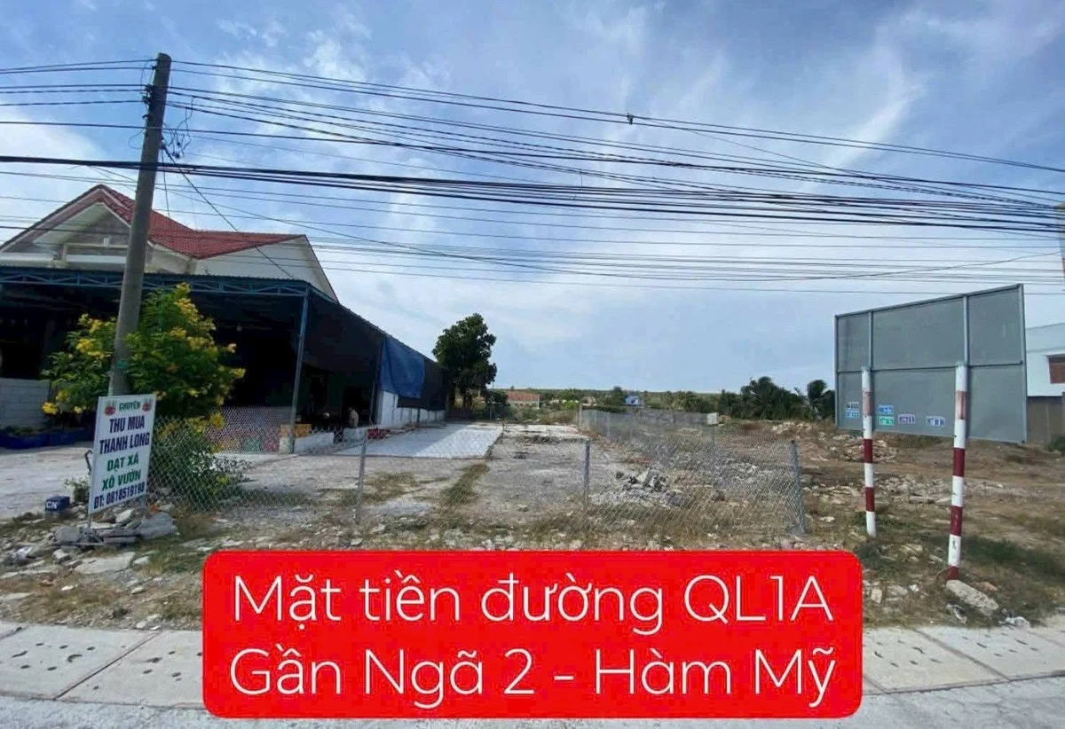 Bán lô đất mặt tiền QL1A Hàm Kiệm 275m2, 3 tỷ 400 triệu - Ảnh thu nhỏ 2