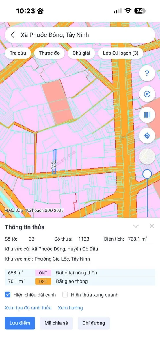 Bán đất thổ cư 740m² Tây Ninh, gần KCN Phước Đông, 2 tỷ - Ảnh 1