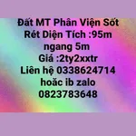 Bán đất mặt tiền Phân Viện Sốt Rét 95m x 5m Nhơn Phú - Ảnh thu nhỏ 1