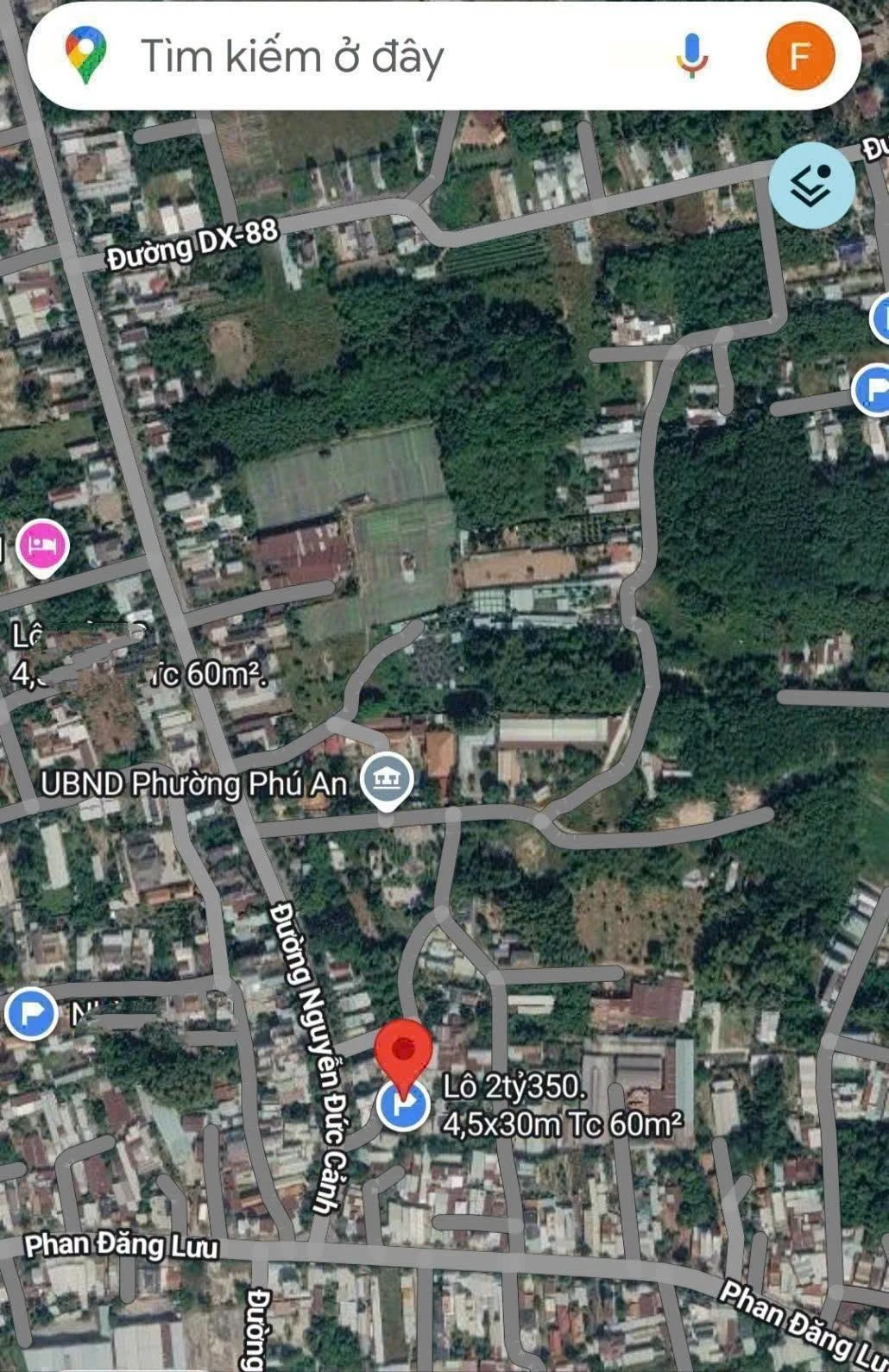 Bán đất Phú An (Hiệp An cũ), 60 m², 2,35 tỷ - Ảnh 1