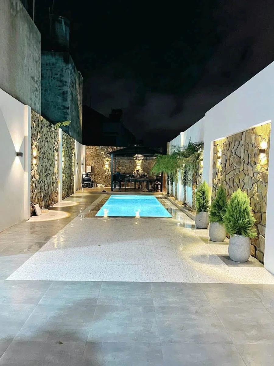 Bán villa 3PN hồ bơi 198m2 Trịnh Tố Tâm Tân Lợi - Ảnh 1