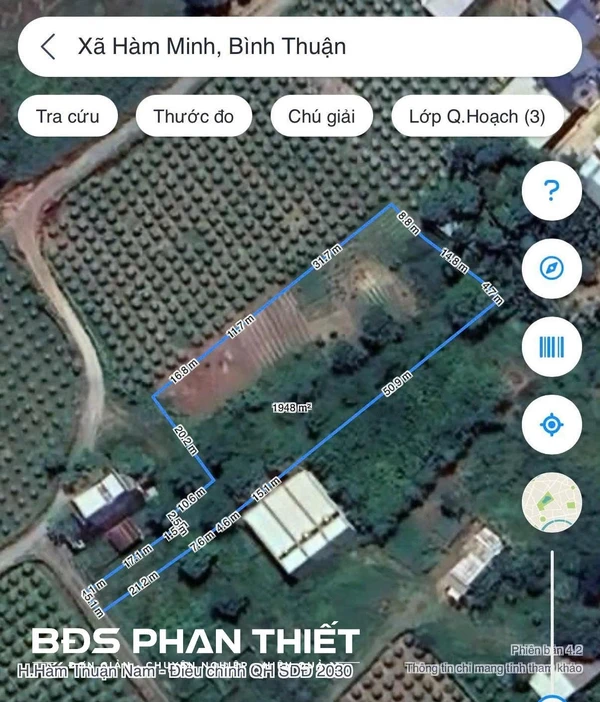 Bán đất Hàm Minh 1.943,5 m² – Bình Thuận