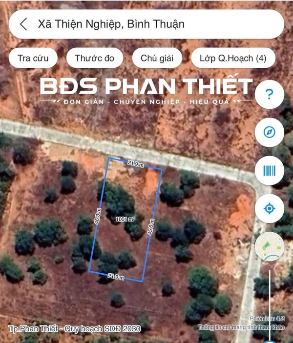 Bán đất mặt tiền Thiện Nghiệp 1000 m² Phan Thiết