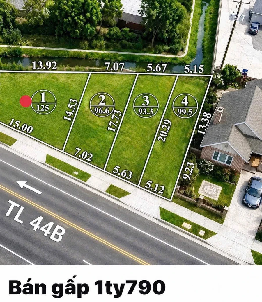 Bán lô đất mặt tiền Tỉnh lộ 44B Long Điền 125m² 1 tỷ 690 triệu - Ảnh thu nhỏ 3