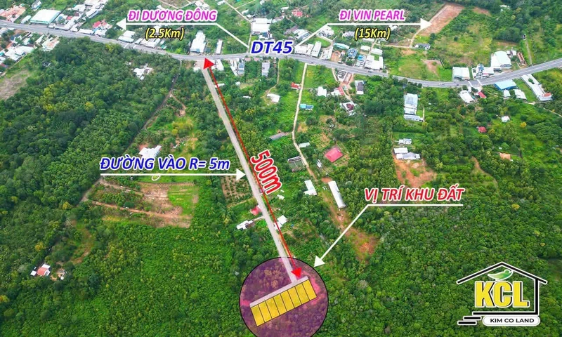 Bán đất 258m² Gành Gió Phú Quốc, 1 tỷ, MT 10m