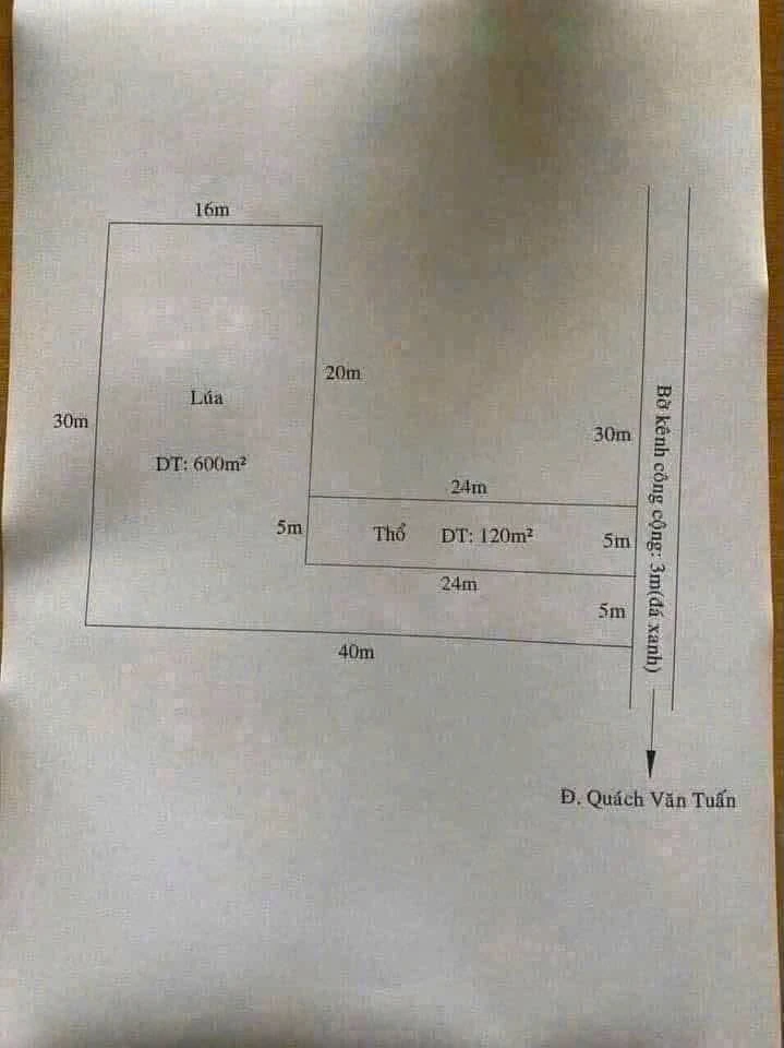 Bán lô đất 720m2 Quách Văn Tuấn, Tân An, Long An - Ảnh thu nhỏ 2