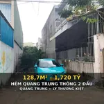128,7m2 hẻm Quang Trung thông 2 đầu Quang Trung Lý Thường Kiệt - Ảnh thu nhỏ 1