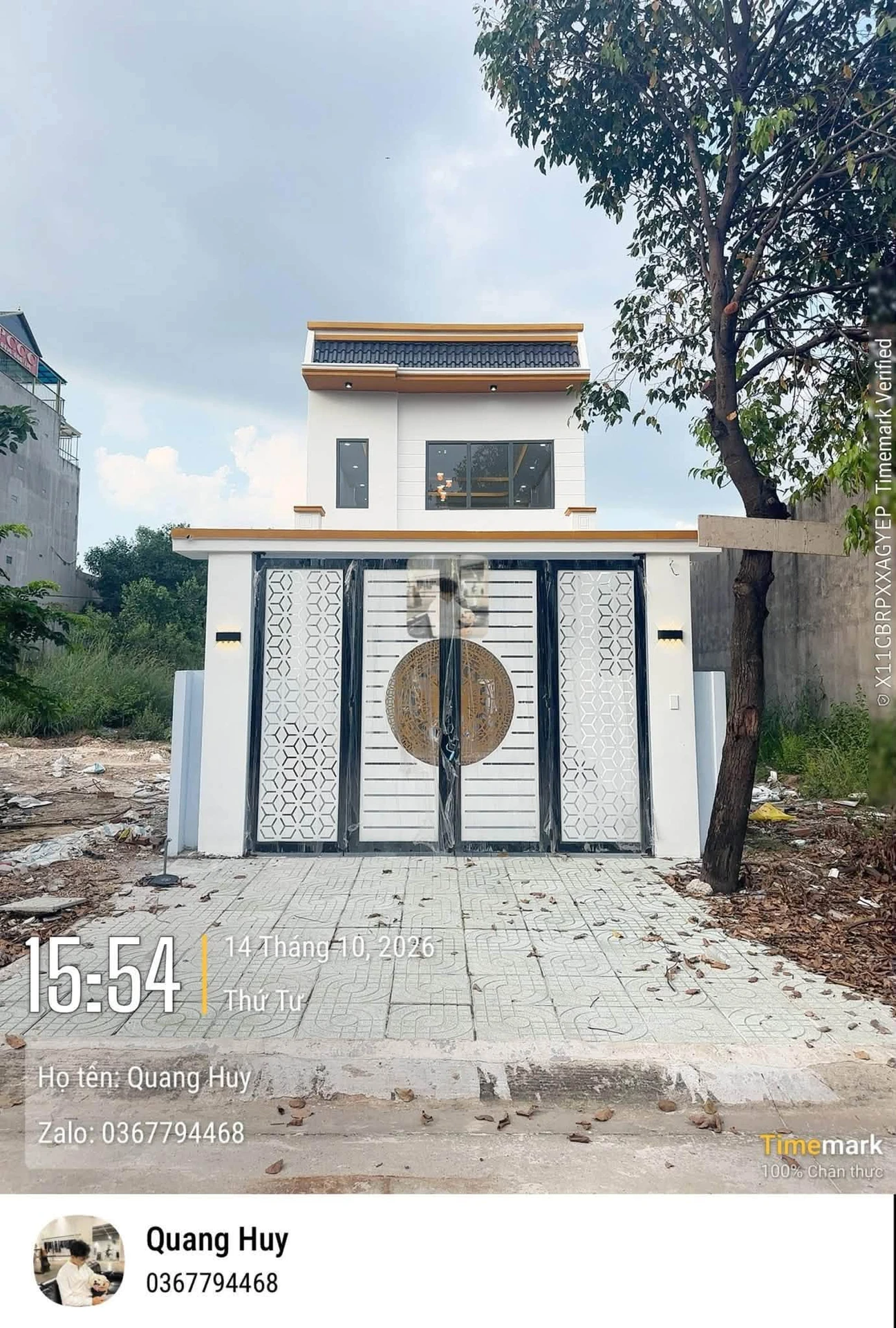 Bán nhà gác lửng Mỹ Phước 3 Bến Cát 150m², 3PN giá 2,59 tỷ - Ảnh 1