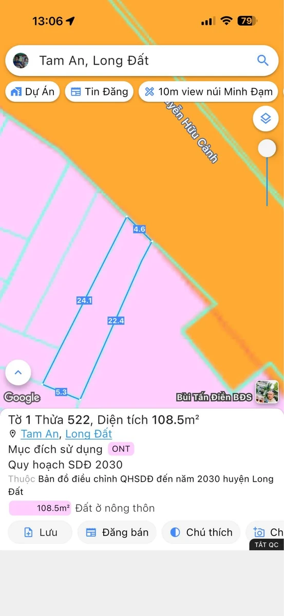 Bán đất mặt tiền Tỉnh Lộ 44B, 125m2, 2 tỷ - Ảnh thu nhỏ 5
